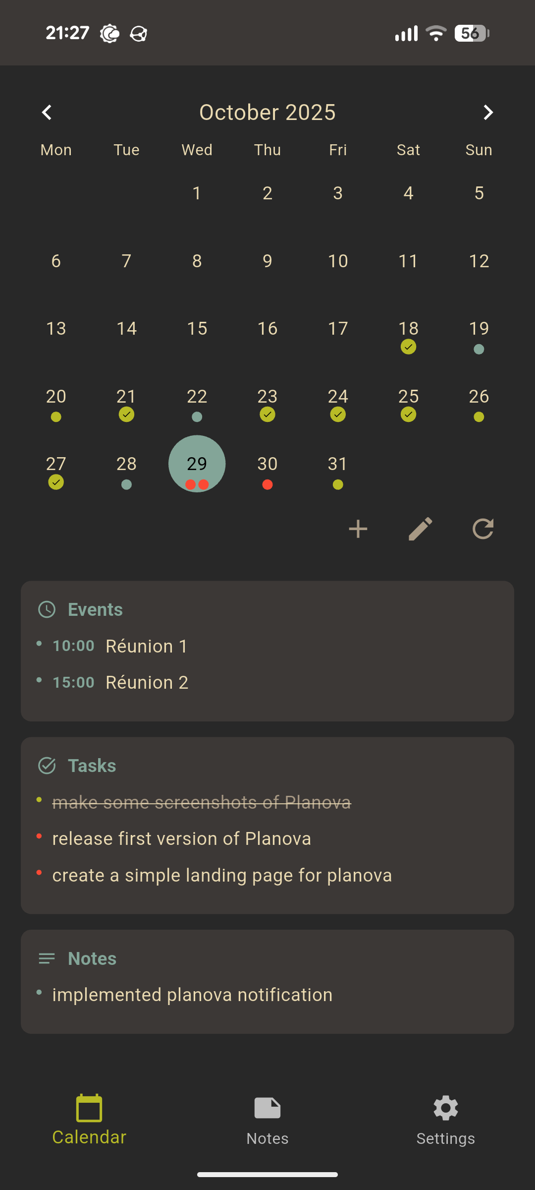 PlaneTxt Main Screen